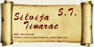 Silvija Timarac vizit kartica